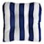 Providence Navy Blue Awning Striped Outdoor Wicker Seat Cushion