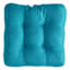 Turquoise Canvas Outdoor Wicker Seat Cushion