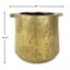 Found & Fable Indoor Gold Ceramic Handle Pot, 6.3"