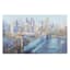 Brooklyn Bridge Embellished Canvas Wall Art, 60x36