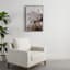 Grey Abstract Framed Embellished Canvas Wall Art, 25x37