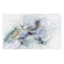 Teal Swirls Canvas Wall Art, 36x60
