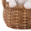 Dog in Basket Outdoor Garden Statue, 12"