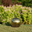 Crosby St. Gold Stainless Steel Outdoor Garden Orb, 6"