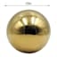 Crosby St. Gold Stainless Steel Outdoor Garden Orb, 10"