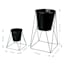 Black Metal Plant Stand, Large