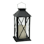 Black Outdoor Solar Lantern, 11"