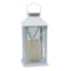 White Outdoor Solar Lantern, 11"