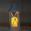 White Outdoor Solar Lantern, 11"