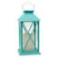 Blue Outdoor Solar Lantern, 11"