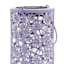 Purple Metal Solar Outdoor Lantern, 8"