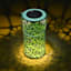 Blue Metal Solar Outdoor Lantern, 8"