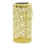 Yellow Metal Solar Outdoor Lantern, 8"