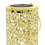 Yellow Metal Solar Outdoor Lantern, 8"