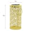 Yellow Metal Solar Outdoor Lantern, 8"