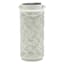 White Metal Solar Outdoor Lantern, 8"