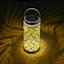 White Metal Solar Outdoor Lantern, 8"