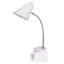 White Task Organizer Lamp, 16"