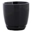 Indoor Elsie Black Stoneware Ceramic Pot, Small