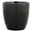 Indoor Elsie Black Stoneware Ceramic Pot, Medium