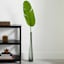 Grey Bubble Glass Bottle Vase, 24"