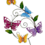 Butterfly Yard Stake, 43"
