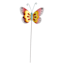 Pink Butterfly Yard Pick, 5.5"