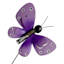 Purple Butterfly Yard Pick, 5.5"