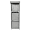3-Drawer DIY Standing Organizer, Light Grey