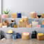 Pale Yellow Y-Weave Storage Basket, Extra Small