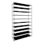50-Pair Fabric Shelf Standing Shoe Rack, Black