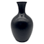 Matte Black Ceramic Vase, 8"