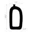 Riley Black Open Vase, 14"