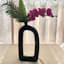 Riley Black Open Vase, 14"