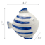 Tracey Boyd Blue Ceramic Fish Canister, 4"