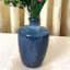 Honeybloom Blue Ceramic Vase, 7"