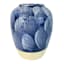 Ty Pennington Blue Splash Ceramic Vase, 9"