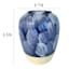 Ty Pennington Blue Splash Ceramic Vase, 9"