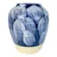 Ty Pennington Blue Splash Ceramic Vase, 6.5"