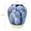 Ty Pennington Blue Splash Ceramic Vase, 6.5"