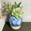 Ty Pennington Blue Ceramic Vase, 4"