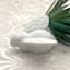 Honeybloom White Ceramic Bee, 3.7"