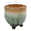 Honeybloom Indoor Green Ombre Footed Ceramic Pot, Extra Small