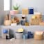 Crosby St. Holden Black Wooden Storage Crate, Medium