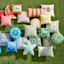 Ty Pennington Striped Square Outdoor Throw Pillow, 20"