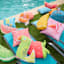 Strawberry Shaped Outdoor Throw Pillow, 20x13.5
