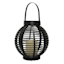 Found & Fable Black LED Outdoor Lantern with Timer, Small