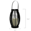 Found & Fable Black LED Outdoor Lantern with Timer, Medium