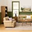 Honeybloom Blair Wooden Shelf, Rustic Natural