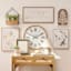 Honeybloom Wooden Framed Round Wall Clock, 25"
